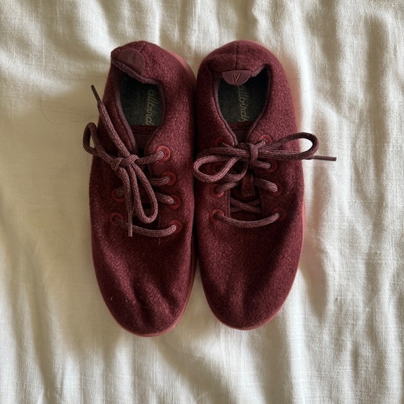 Allbirds Burgandy Wool Runners | Size 8 - Picture 2 of 7